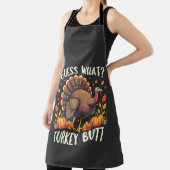 何だと思う?トルコお尻感謝祭おもしろい エプロン (インサイチュ)