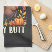 何だと思う?トルコお尻感謝祭おもしろい キッチンタオル (四つ折り)