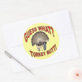 何だと思う?トルコお尻!シール ラウンドシール (封筒)