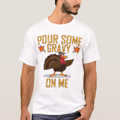 何だと思う？トルコお尻!感謝祭おもしろいトルコ Tシャツ (正面)