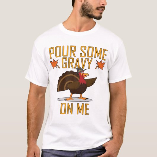 何だと思う？トルコお尻!感謝祭おもしろいトルコ Tシャツ (正面)