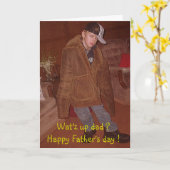 何だよパパ！お父さんおめでとう！ カード (黄色い花)