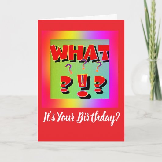何だ？お前の誕生日? カード (正面)