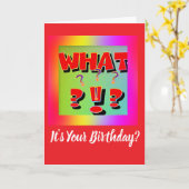 何だ？お前の誕生日? カード (黄色い花)