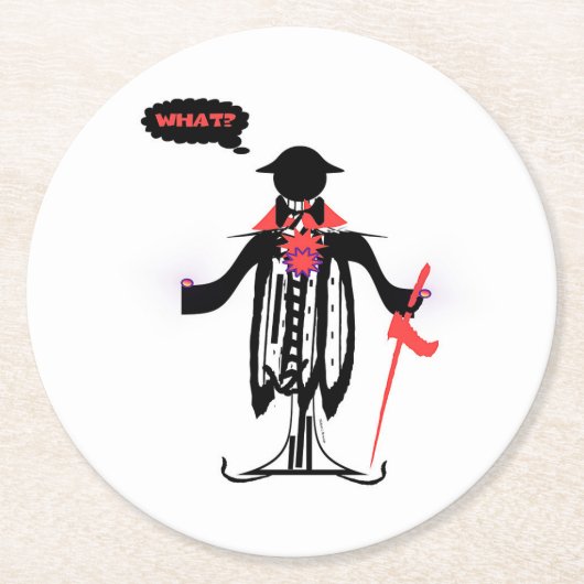 何だ？マン紙コースター ラウンドペーパーコースター (正面)