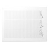 何だ？メモ？なぜだ？おもしろいメモ ノートパッド (正面)