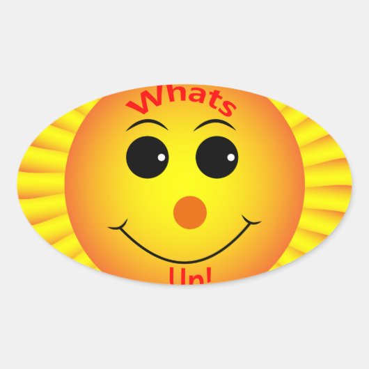 何だ！ 楕円形シール (正面)