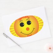 何だ！ 楕円形シール (封筒)