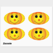 何だ！ 楕円形シール (シート)