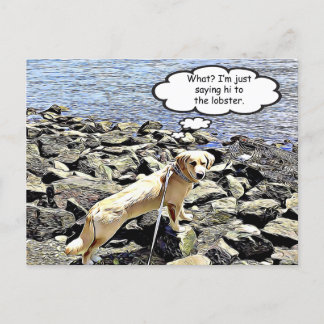 何だ?私は彼にロブスターと言う ポストカード