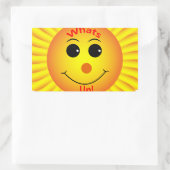 何だ! 長方形シール (バッグ)