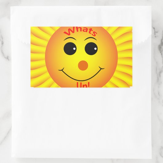 何だ！ 長方形シール (バッグ)