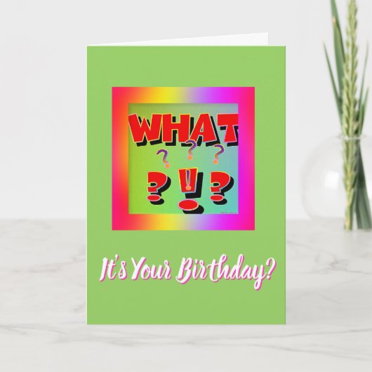 何てこと!誕生日ですか? カード (正面)