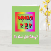 何てこと!誕生日ですか? カード (黄色い花)