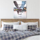 何て素晴らしい世界写真？ キャンバスプリント (インサイチュ (寝室))