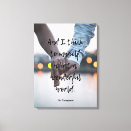 何て素晴らしい世界写真? キャンバスプリント