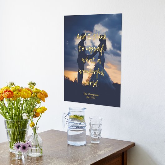 何て素晴らしい世界写真？ 箔ポスター (レイダウン (キッチン))