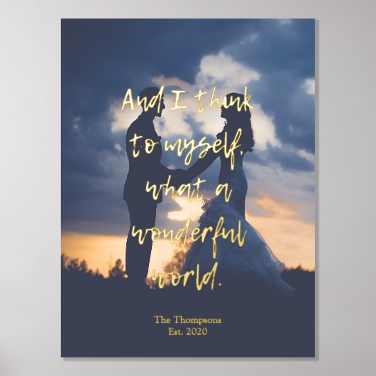 何て素晴らしい世界写真？ 箔ポスター (正面)