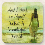 何て素晴らしい世界飲料用コースター コースター (正面)