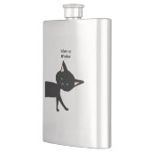 何て魔女だ！緑おもしろい目黒猫 フラスク (左)