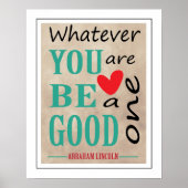 何であれ、良いワンリンカーンの引用文 ポスター (正面)