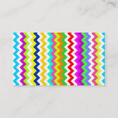 何でもしかし灰色のシェブロン 名刺 (裏面)