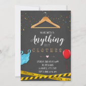 何でもしかし衣服のパーティの招待状 招待状 (正面)