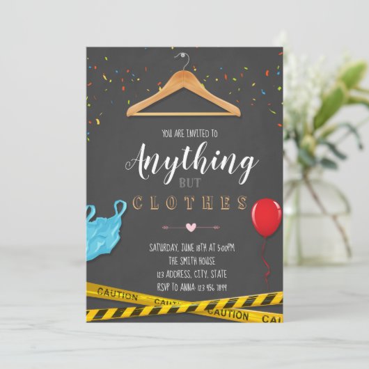 何でもしかし衣服のパーティの招待状 招待状 (スタンド正面)