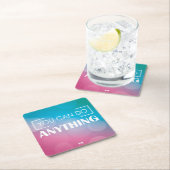 何でもすることができます スクエアペーパーコースター (インサイチュ)