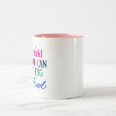 何でもできる世界で…親切である ツートーンマグカップ (中央)