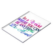 何でもできる世界で…親切である ノートブック (左側)