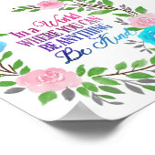 何でもできる世界で…親切である ポスター (角)