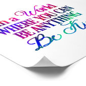 何でもできる世界で…親切である ポスター (角)