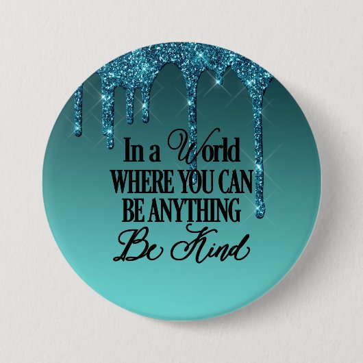 何でもできる世界で…親切である 缶バッジ (正面)