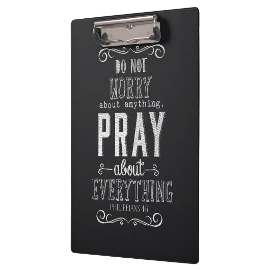 何でもを祈りますすべてについて心配しないで下さい クリップボード (左)