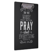 何でもを祈りますすべてについて心配しないで下さい クリップボード (右)