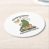 何でもフィギュア可能 ラウンドペーパーコースター (アングル)