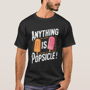 何でもポプシクルクールの夏のアイスクリームパターン Tシャツ