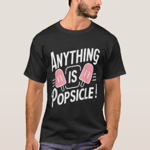 何でもポプシクルクールの夏のアイスクリームパターン Tシャツ