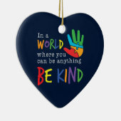 何でも優しいクリスマススクールになれる セラミックオーナメント (右)