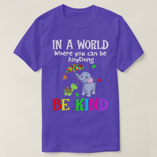 何でも優しくできる世界で Tシャツ (デザイン正面)