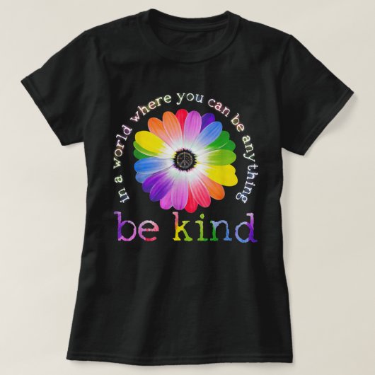 何でも優しくできる世界で Tシャツ (デザイン正面)