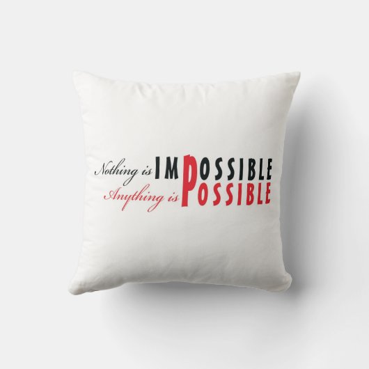 何でも可能-断言の枕です クッション (裏面)