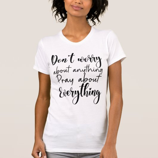 何でも心配するな祈ら Tシャツ (正面)