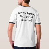 何でも来いいのは私のTシャツ Tシャツ (裏面フル)