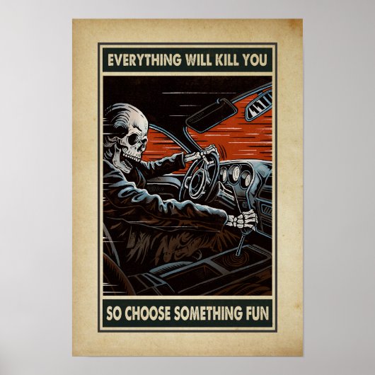 何でも殺されるから何かおもしろい ポスター (正面)