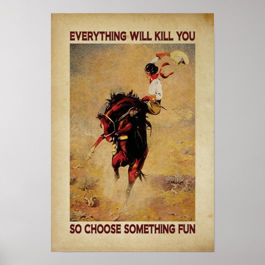 何でも殺されるから何かおもしろい ポスター (正面)