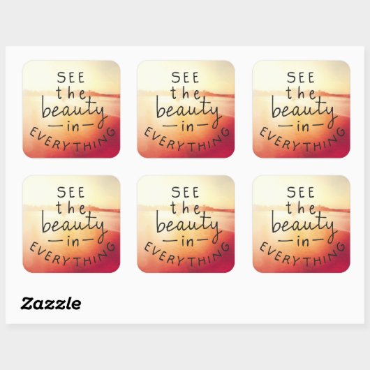 何でも美しいを見る スクエアシール (シート)