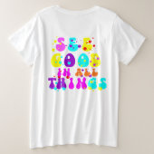 何でも良いものを見る プラスサイズTシャツ (デザイン裏面)