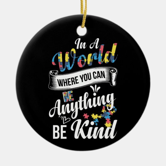 何でも親切にできる世界で セラミックオーナメント (正面)